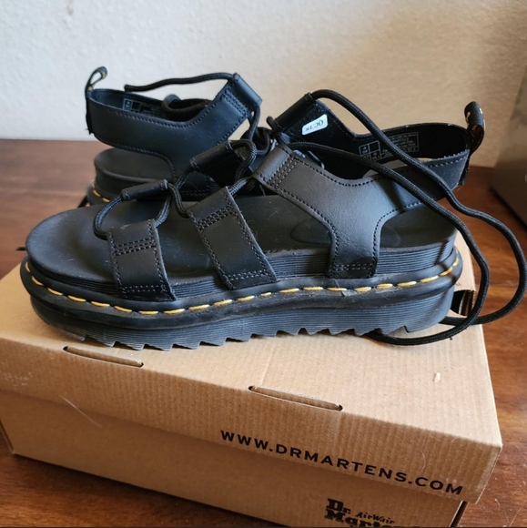 Dr. Martens Nartilla Gladiator Sandal, Black US 6 - Picture 6 of 6